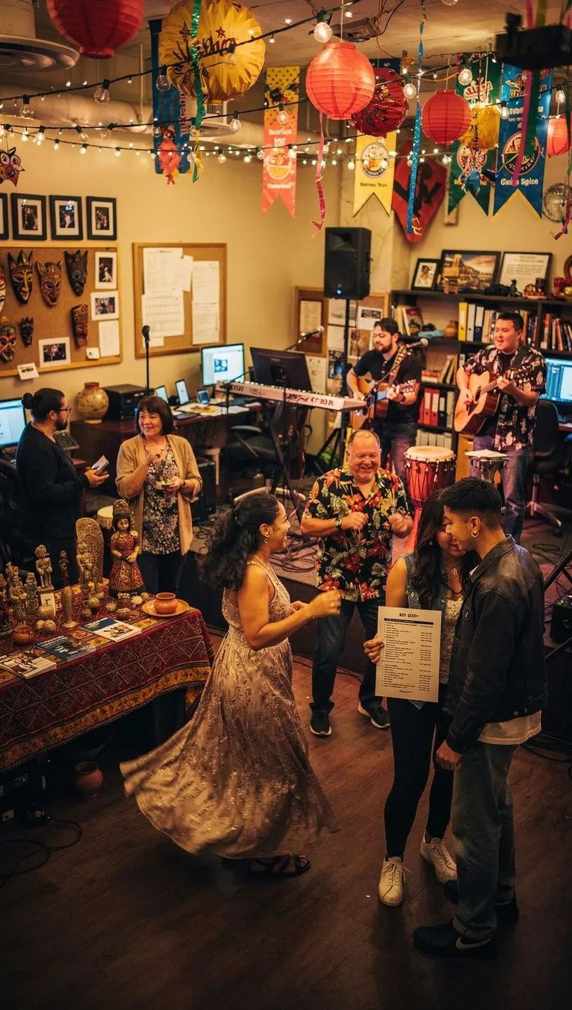 Community music event promoting well-being and connection